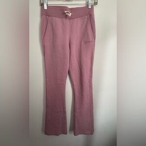Abercrombie kids NWOT girls Dusty Pink flare pants 13/14